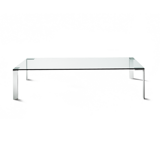 Contemporary Glass Top Low Table | Desalto Liko Glass | Italianfurniture.com