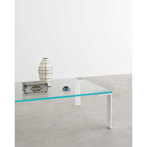 Contemporary Glass Top Low Table | Desalto Liko Glass | Italianfurniture.com