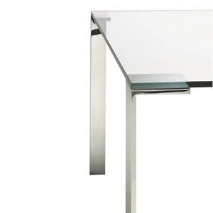 Contemporary Glass Top High Table | Desalto Liko Glass | Italianfurniture.com