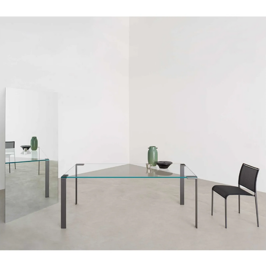 Contemporary Glass Top High Table | Desalto Liko Glass | Italianfurniture.com