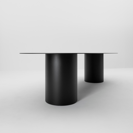 Cylindrical Base Dining Table | Desalto MM8 | Italianfurniture.com