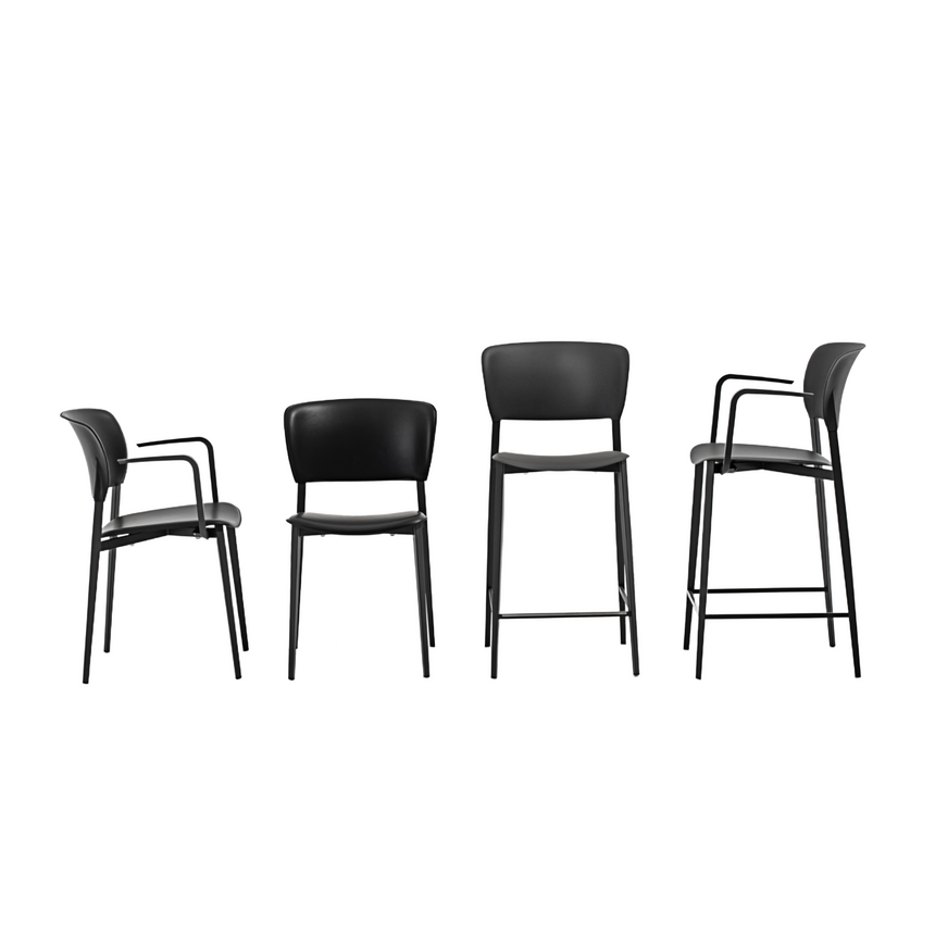 Steel Framed Stackable Dining Chair | Desalto Ply | Italianfurniture.com