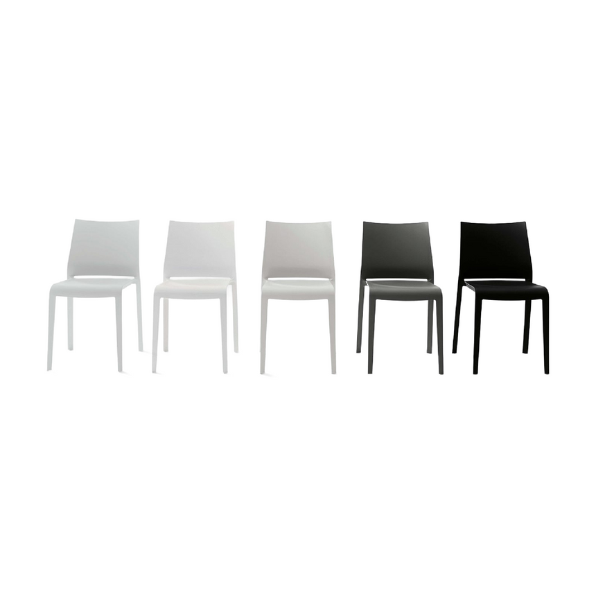 Molded Stackable Outdoor Dining Chair | Desalto Riga | Italianfurniture.com