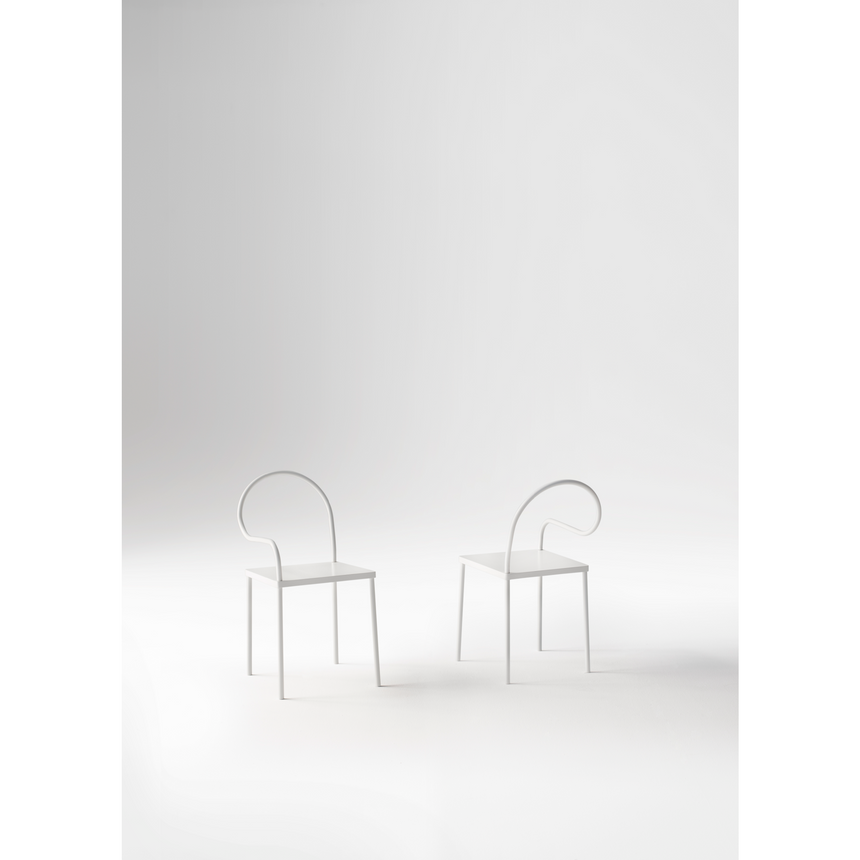 Metal Tube Frame Dining Chair | Desalto Softer than Steel | Italianfurniture.com