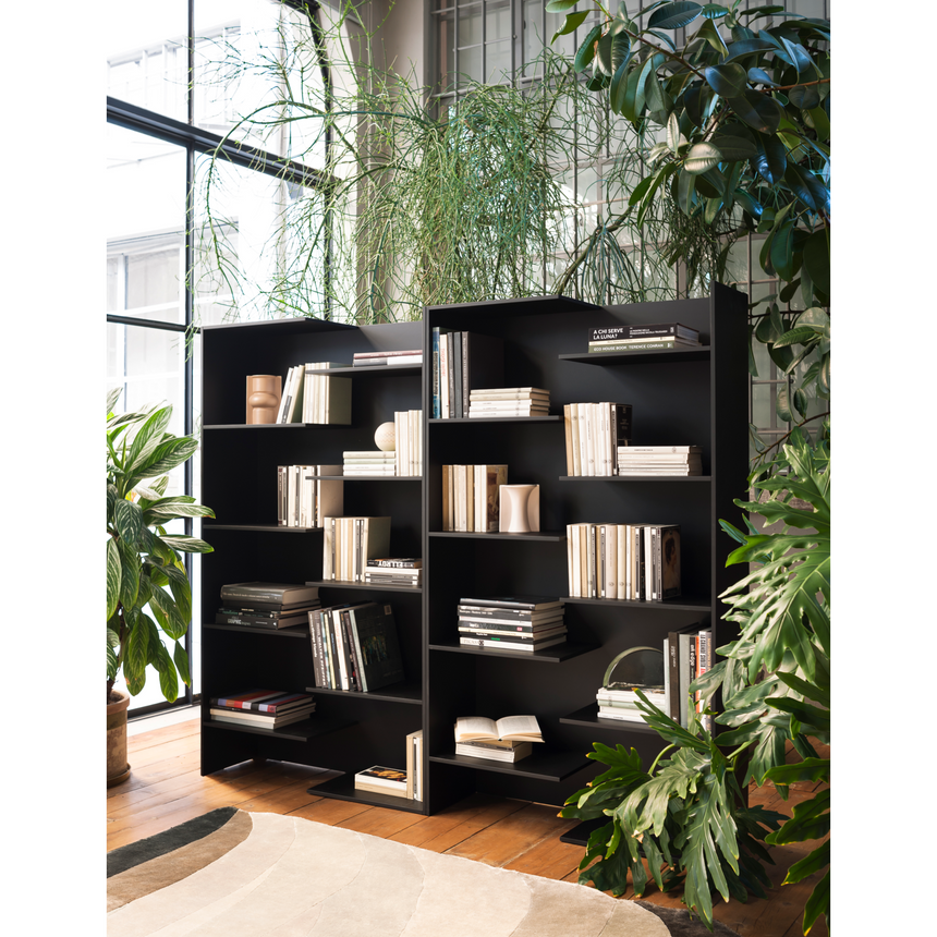 Lacquer Staggered Bookcase | Desalto Step | Italianfurniture.com