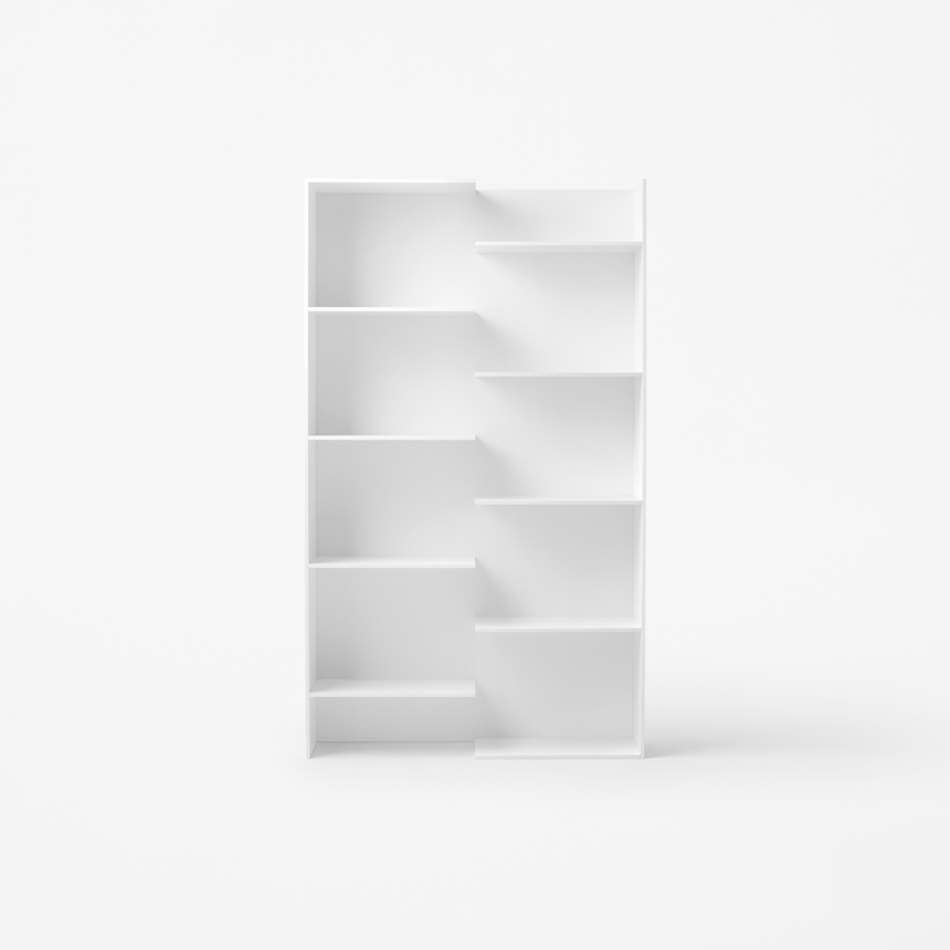 Lacquer Staggered Bookcase | Desalto Step | Italianfurniture.com