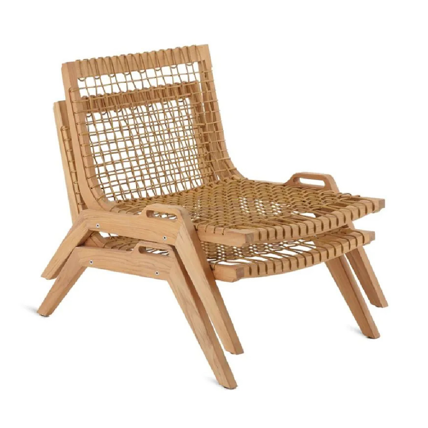Teak Frame Stackable Lounge Chair | Unopiù Synthesis