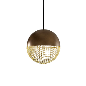 Metal Mesh Round Pendant Lamp | Masiero Iglù