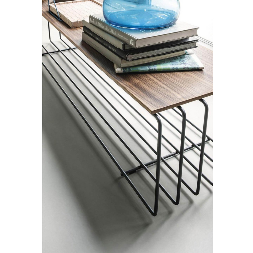 Walnut Metal Bench | Lema Fence | Italianfurniture.com