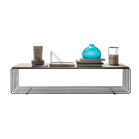 Walnut Metal Bench | Lema Fence | Italianfurniture.com