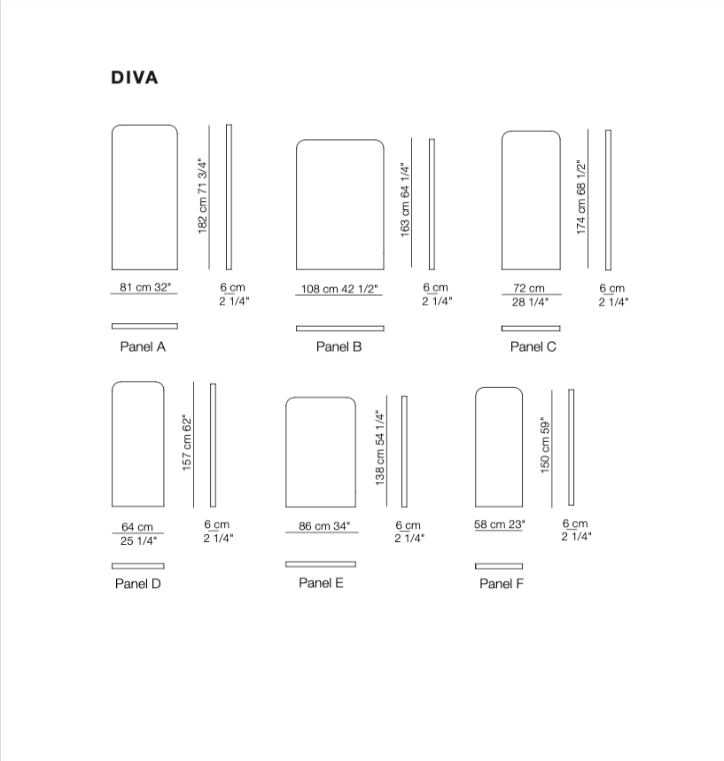 Framed Panel Room Divider | Arflex Diva