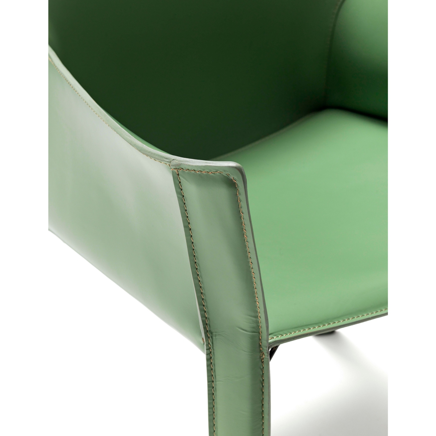 Padded Leather Dining Armchair | Fasem P90 | Italianfurniture.com