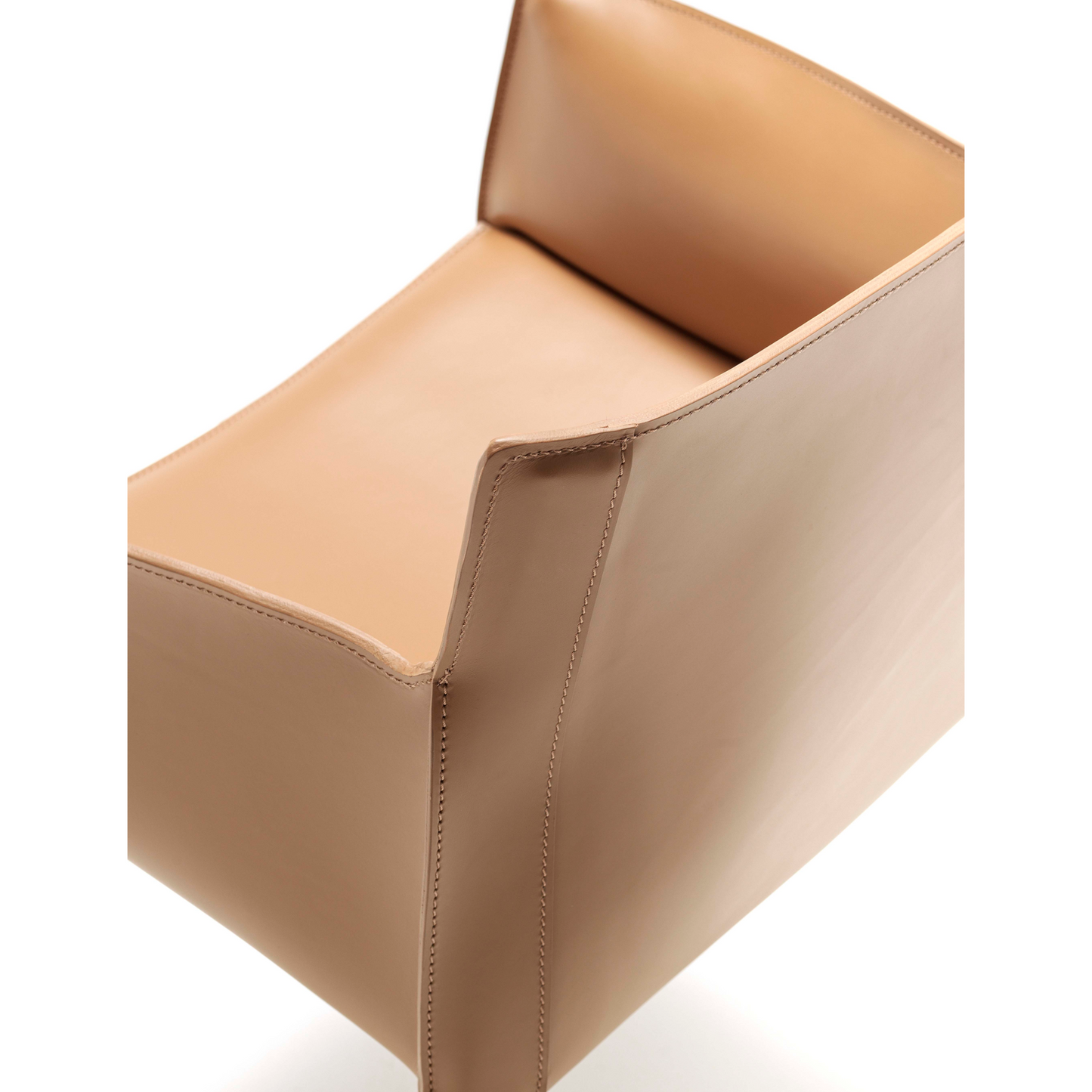 Padded Leather Dining Armchair | Fasem P90 | Italianfurniture.com