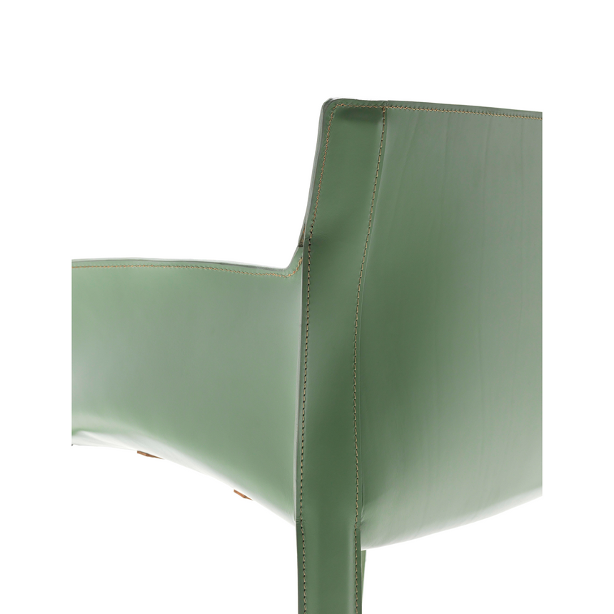 Padded Leather Dining Armchair | Fasem P90 | Italianfurniture.com