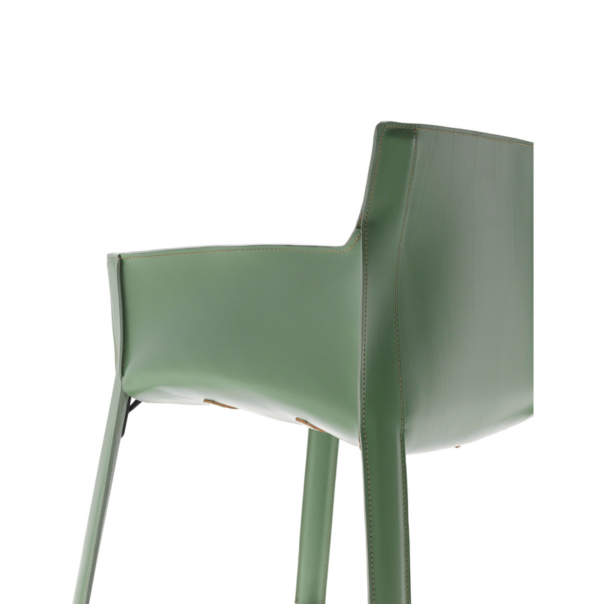 Padded Leather Dining Armchair | Fasem P90 | Italianfurniture.com