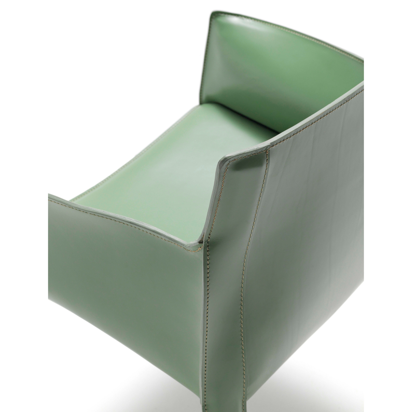 Padded Leather Dining Armchair | Fasem P90 | Italianfurniture.com