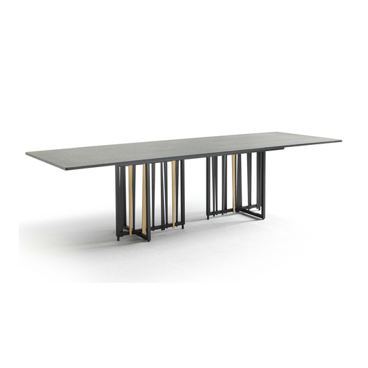 Black Granite Rectangular Meeting Table | Fasem Adele | Italianfurniture.com