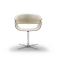 Cross Base Leather Swivel Chair | Fasem Airlux | Italianfurniture.com