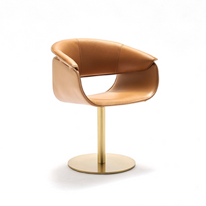 Leather Pedestal Swivel Chair | Fasem Airlux | Italianfurniture.com