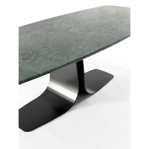 Natural Stone Pedestal Dining Table | Fasem Alan | Italianfurniture.com