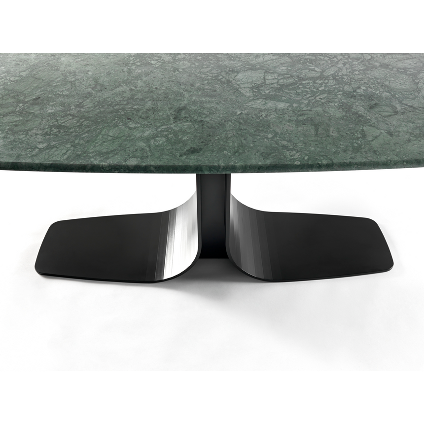 Natural Stone Pedestal Dining Table | Fasem Alan | Italianfurniture.com