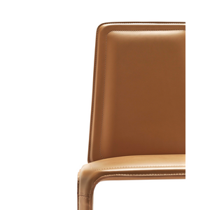 Brown Leather Dining Chair | Fasem Ande | Italianfurniture.com