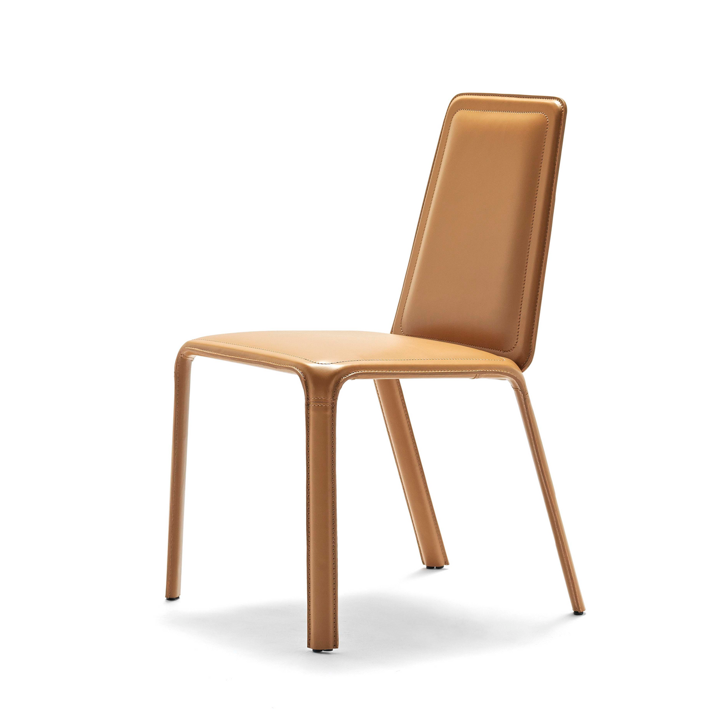 Brown Leather Dining Chair | Fasem Ande | Italianfurniture.com