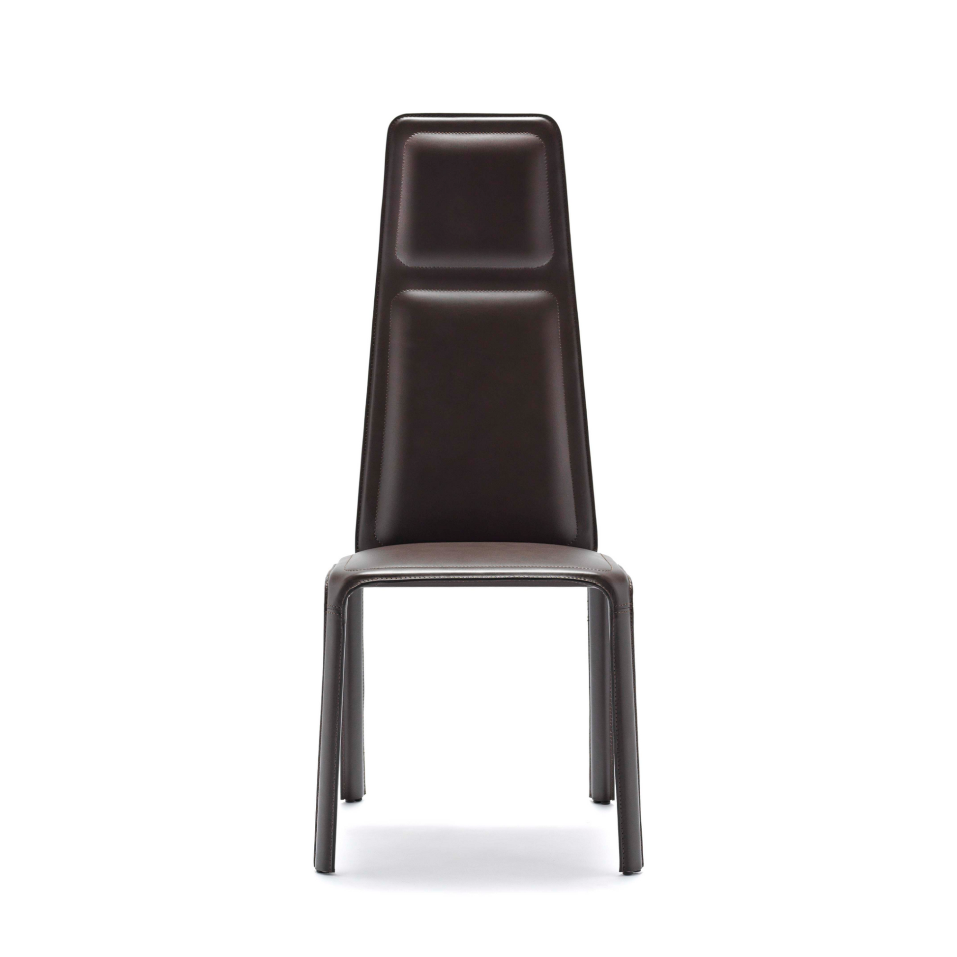 High-Back Leather Dining Chair | Fasem Ande Tall | Italianfurniture.com