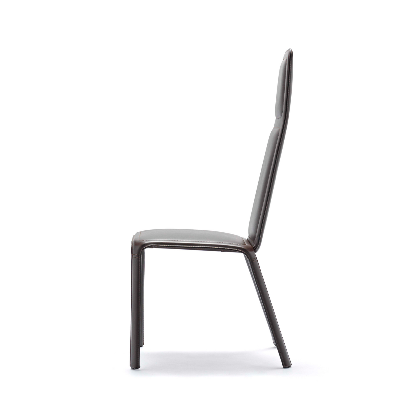 High-Back Leather Dining Chair | Fasem Ande Tall | Italianfurniture.com