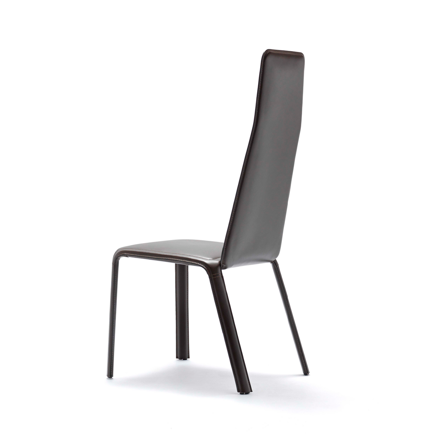 High-Back Leather Dining Chair | Fasem Ande Tall | Italianfurniture.com