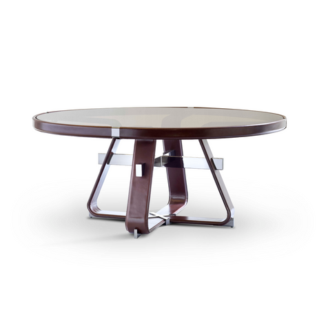 Steel Round Dining Table | Fasem Antimo | Italianfurniture.com