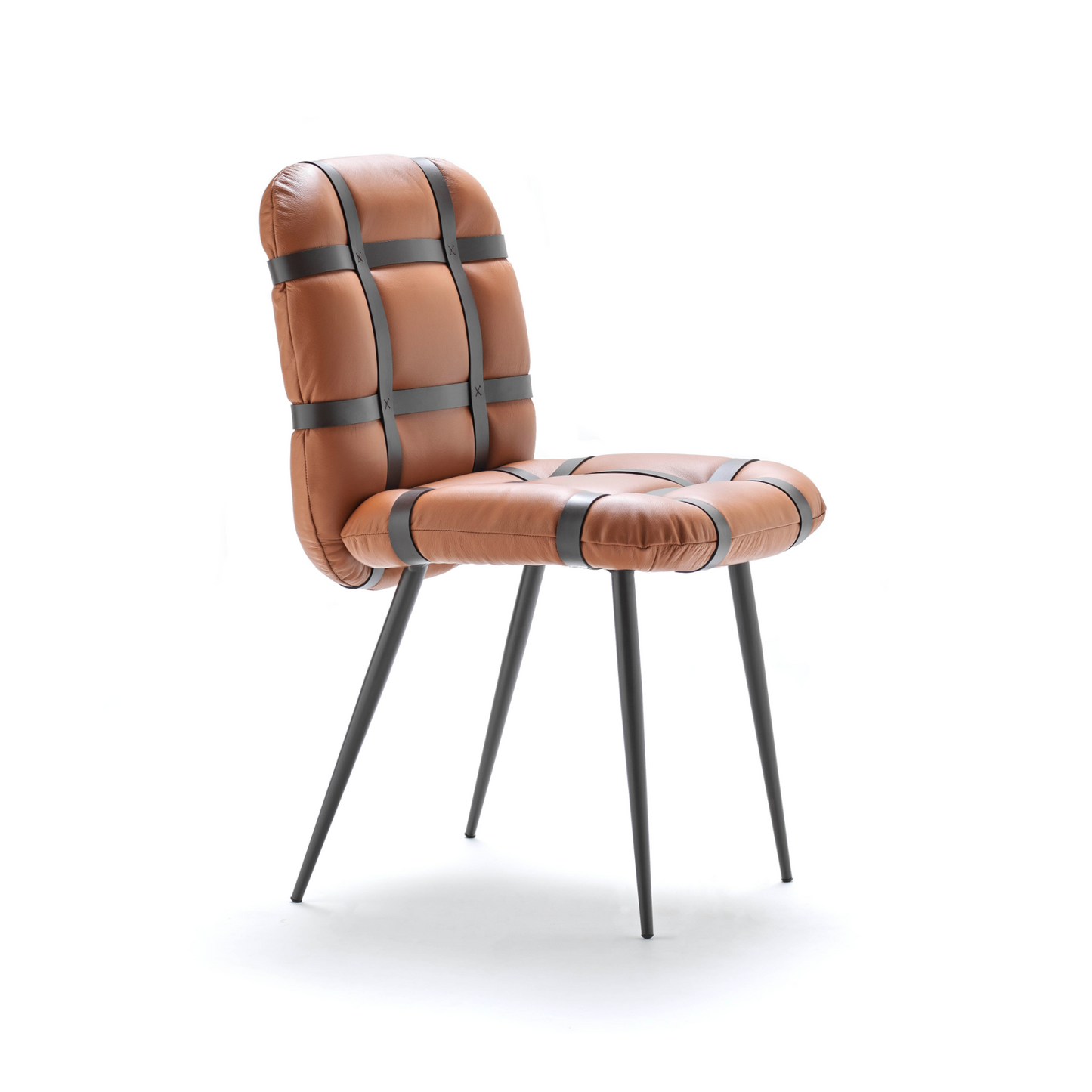 Leather Mesh Dining Chair | Fasem Avion Pelle | Italianfurniture.com