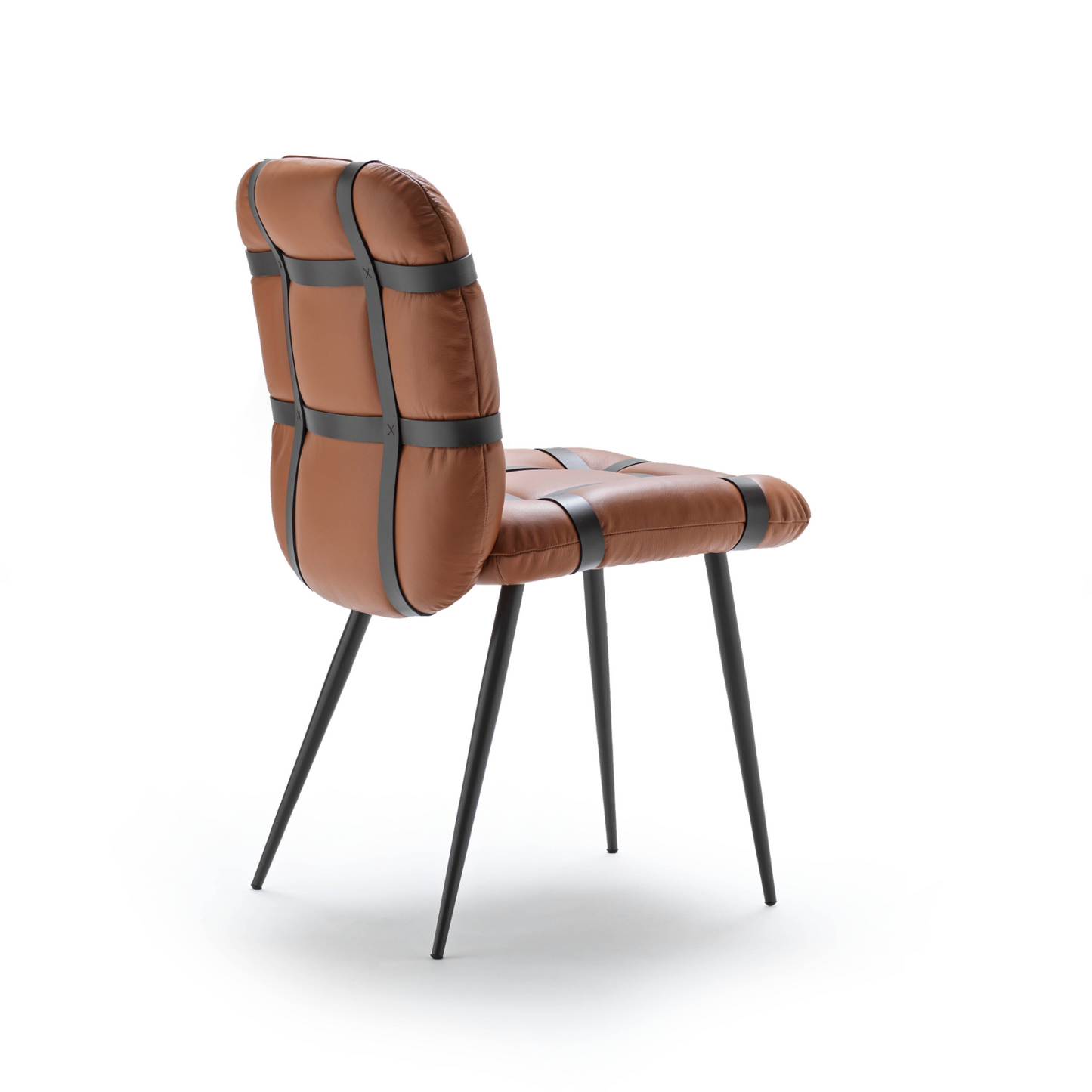 Leather Mesh Dining Chair | Fasem Avion Pelle | Italianfurniture.com