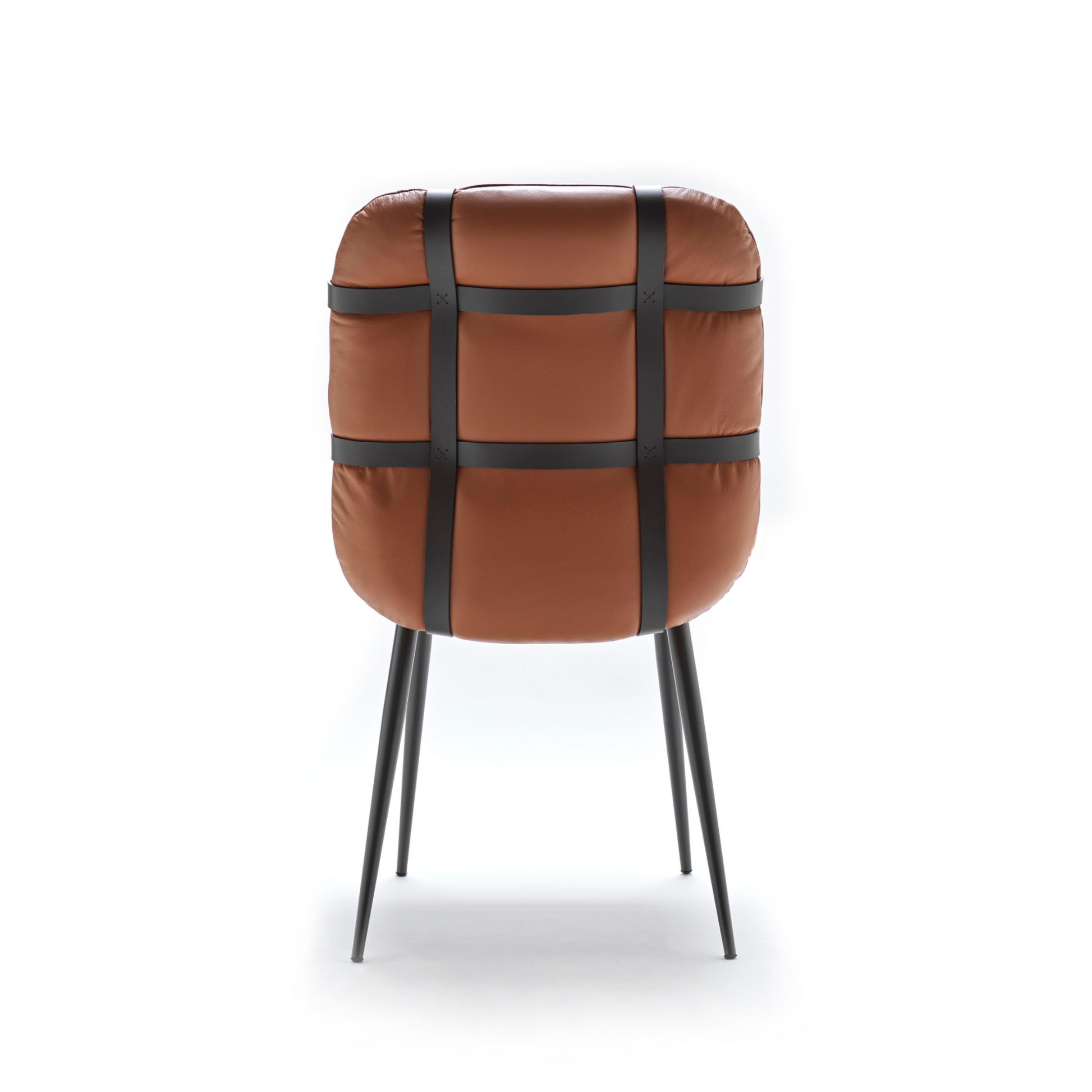 Leather Mesh Dining Chair | Fasem Avion Pelle | Italianfurniture.com