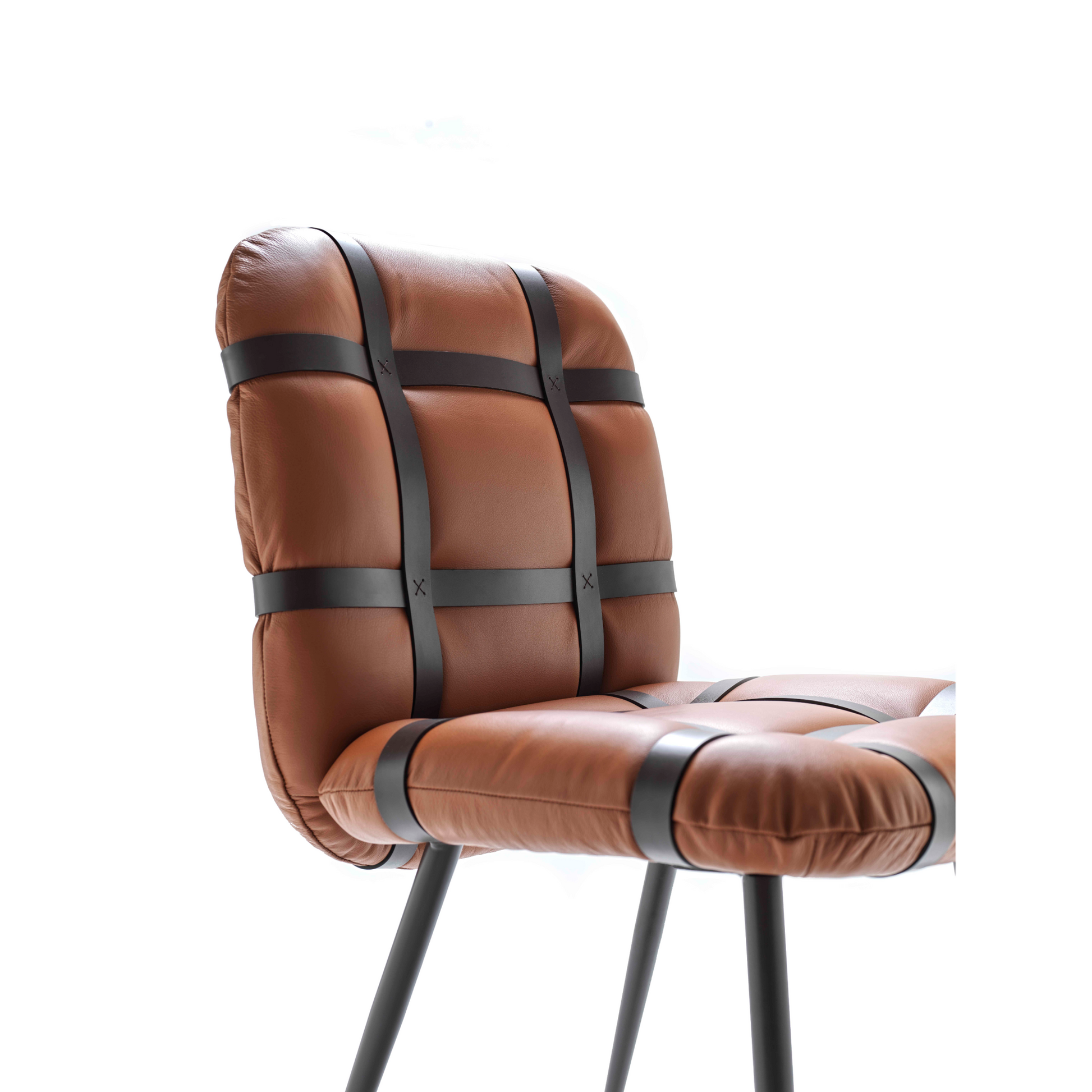 Leather Mesh Dining Chair | Fasem Avion Pelle | Italianfurniture.com