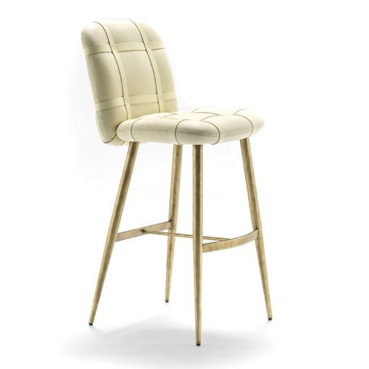 Leather Strapped Bar Stool | Fasem Avion | Italianfurniture.com