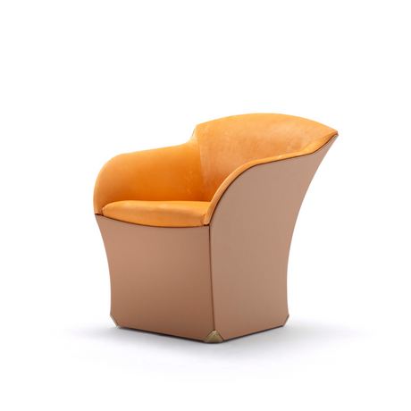 Leather Upholstered Lounge Chair | Fasem Bona | Italianfurniture.com