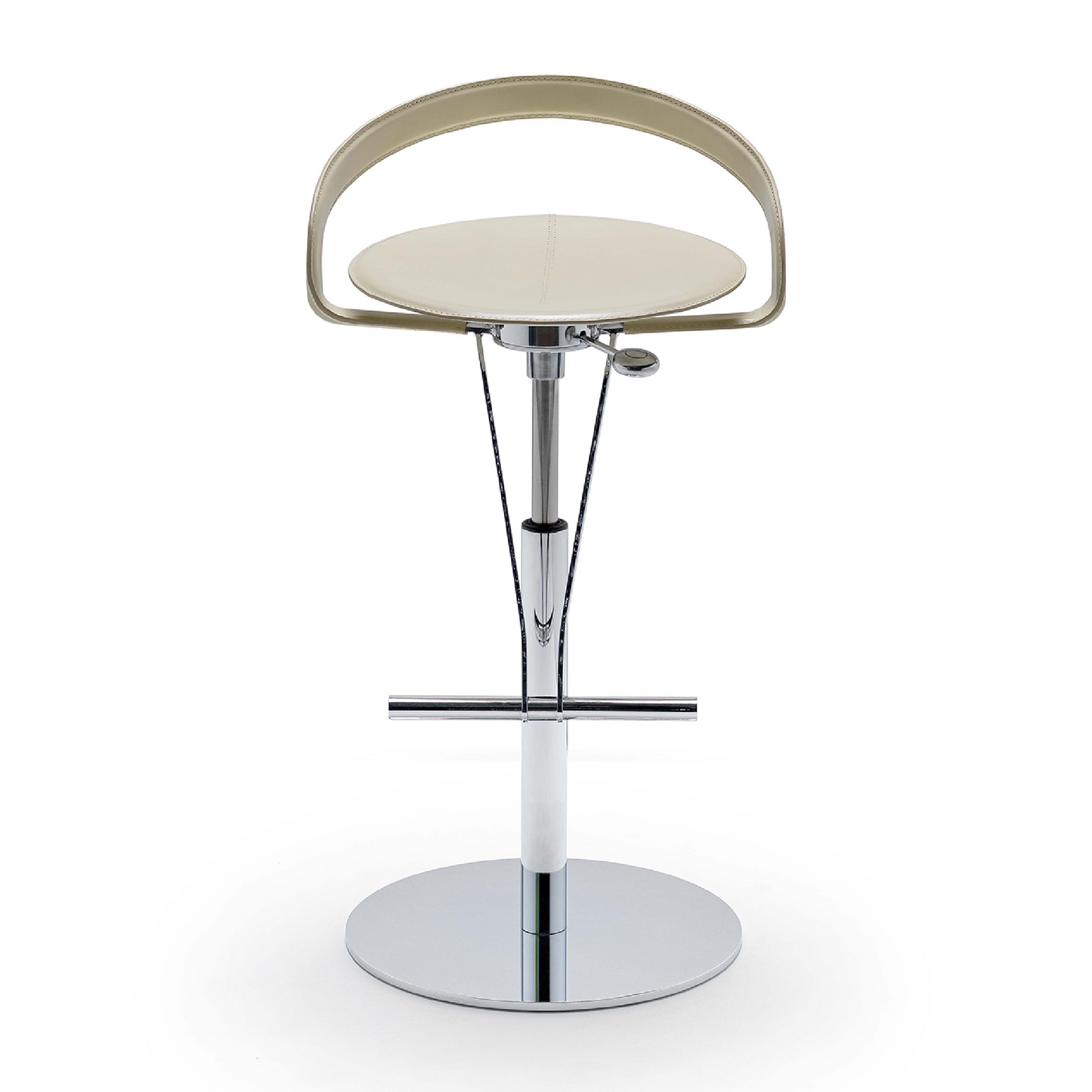 Leather Seat Swivel Bar Stool | Fasem Cayman | Italianfurniture.com