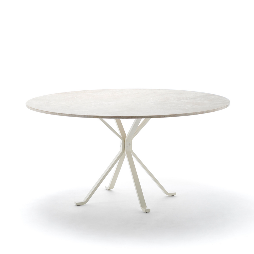 Round Minimalist Dining Table | Fasem Crab | ItalianFurniture.com