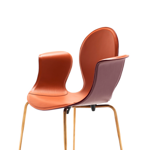 Leather Monobloc Dining Chair | Fasem Crop | Italianfurniture.com