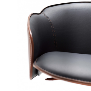 Swivel Leather Bar Stool | Fasem Electa | italianfurniture.com