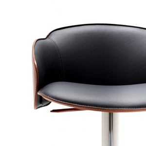 Swivel Leather Bar Stool | Fasem Electa | italianfurniture.com