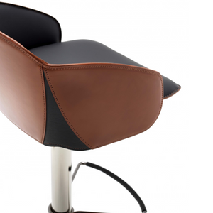 Swivel Leather Bar Stool | Fasem Electa | italianfurniture.com