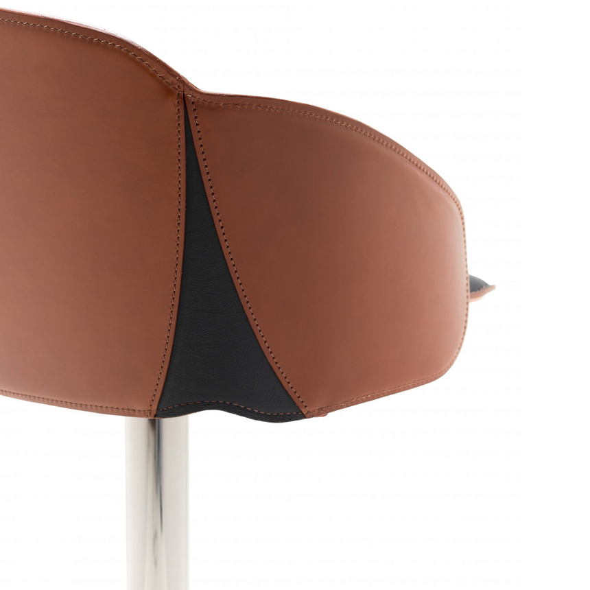 Swivel Leather Bar Stool | Fasem Electa | italianfurniture.com