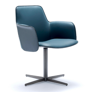 Cross-Base Swivel Armchair | Fasem Electa | Italianfurniture.com