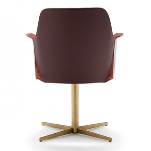 Cross-Base Swivel Armchair | Fasem Electa | Italianfurniture.com