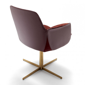 Cross-Base Swivel Armchair | Fasem Electa | Italianfurniture.com