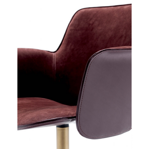 Cross-Base Swivel Armchair | Fasem Electa | Italianfurniture.com