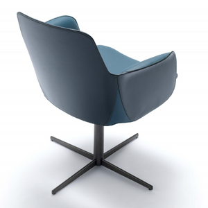 Cross-Base Swivel Armchair | Fasem Electa | Italianfurniture.com