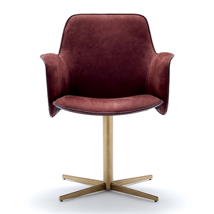 Cross-Base Swivel Armchair | Fasem Electa | Italianfurniture.com